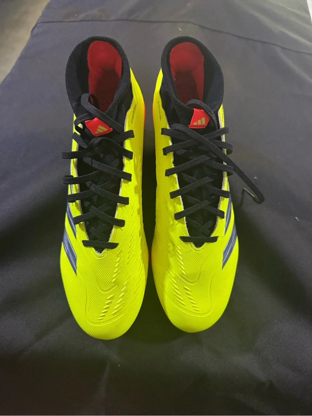 adidas Predator Soccer Cleats - Neon Yellow, Black & Bright Orange